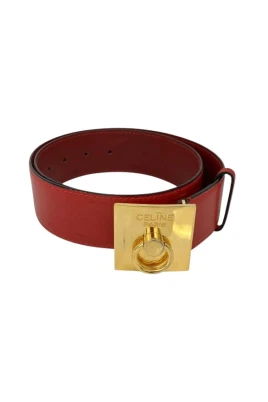 Pre-owned Leather Belt