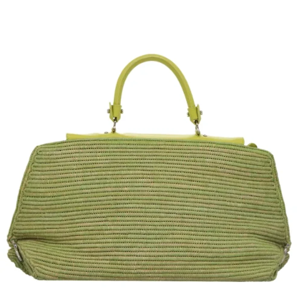 Salvatore Ferragamo Pre-owned Fabric handbags Green Dames