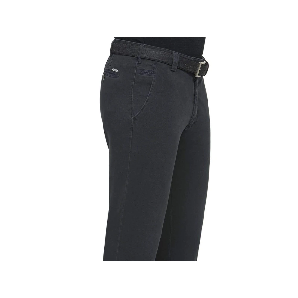 Meyer Zachte Stof Broek Blue Heren