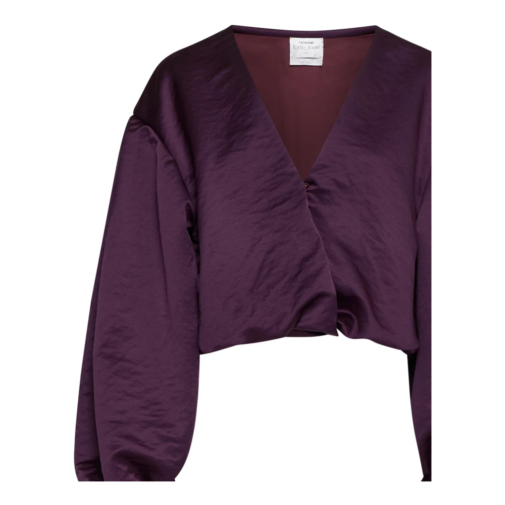 Forte Elegante Overhemden Collectie Purple Dames