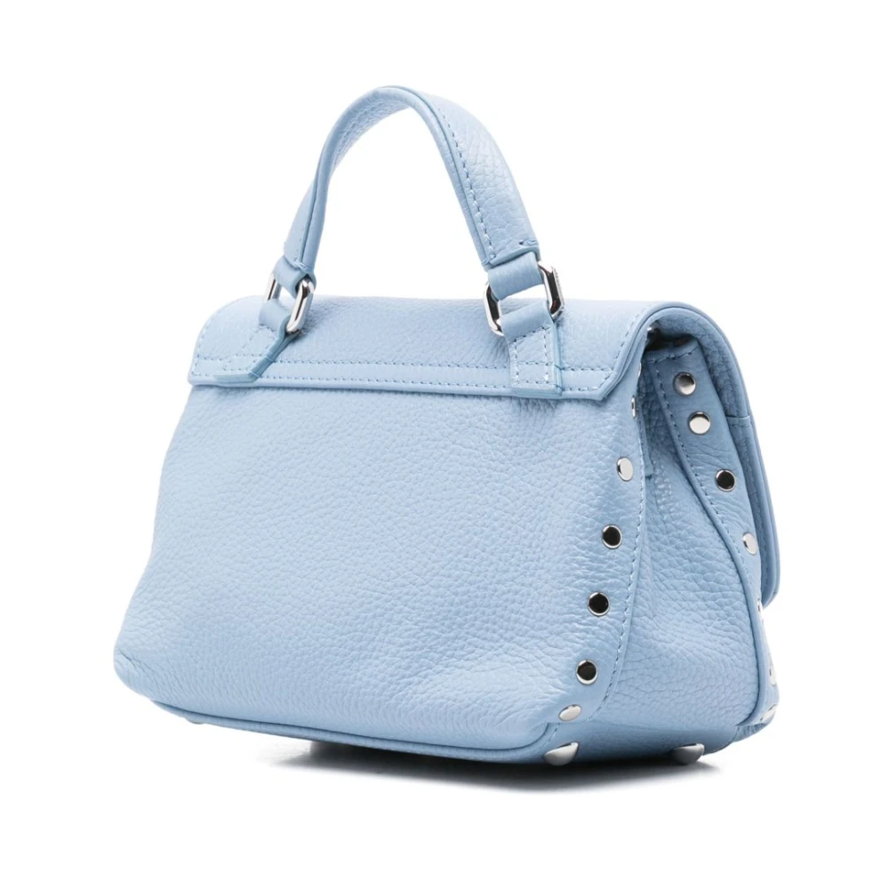 Zanellato Heldere Blauwe Foldover Top Tas Blue Dames