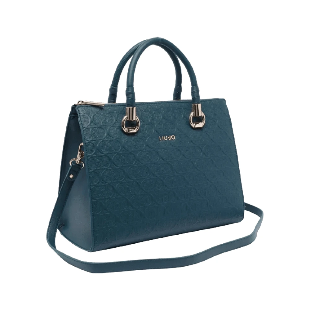 Liu Jo Diep Smaragd Minimalistische Handtas Blue Dames