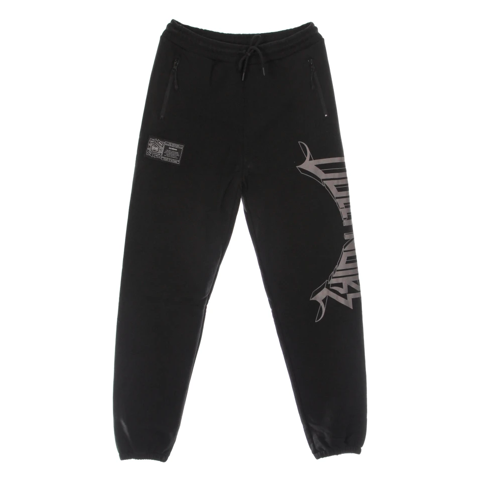 Dolly Noire Zwarte 3D Lettering Trainingsbroek Lichtgewicht Black Heren