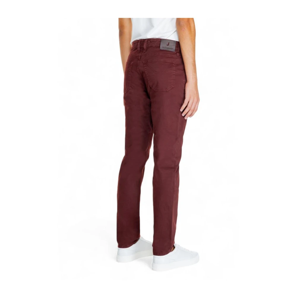 Jeckerson Katoenmix Jeans & Broeken Red Heren