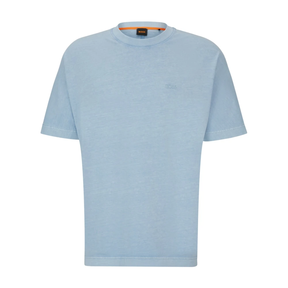 Hugo Boss Lichtblauw T-shirt Ronde Hals Blue Heren