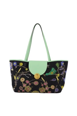 Vivian Printed Small Canvas Tote