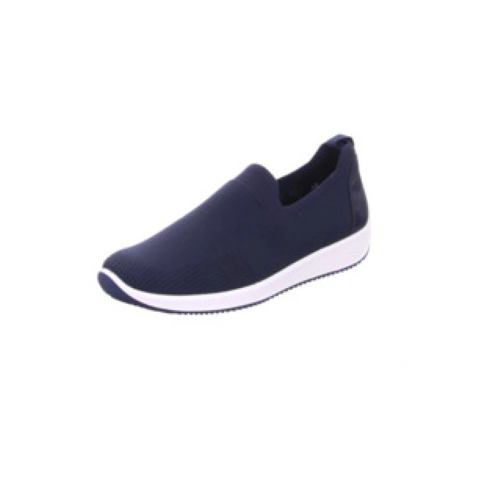 ara Comfortabele instappers voor dames in effen kleuren Dames Schoenen Blauw