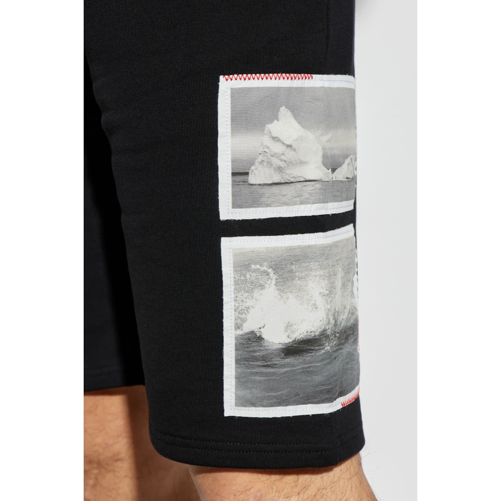 Iceberg Zweetshorts Black Heren