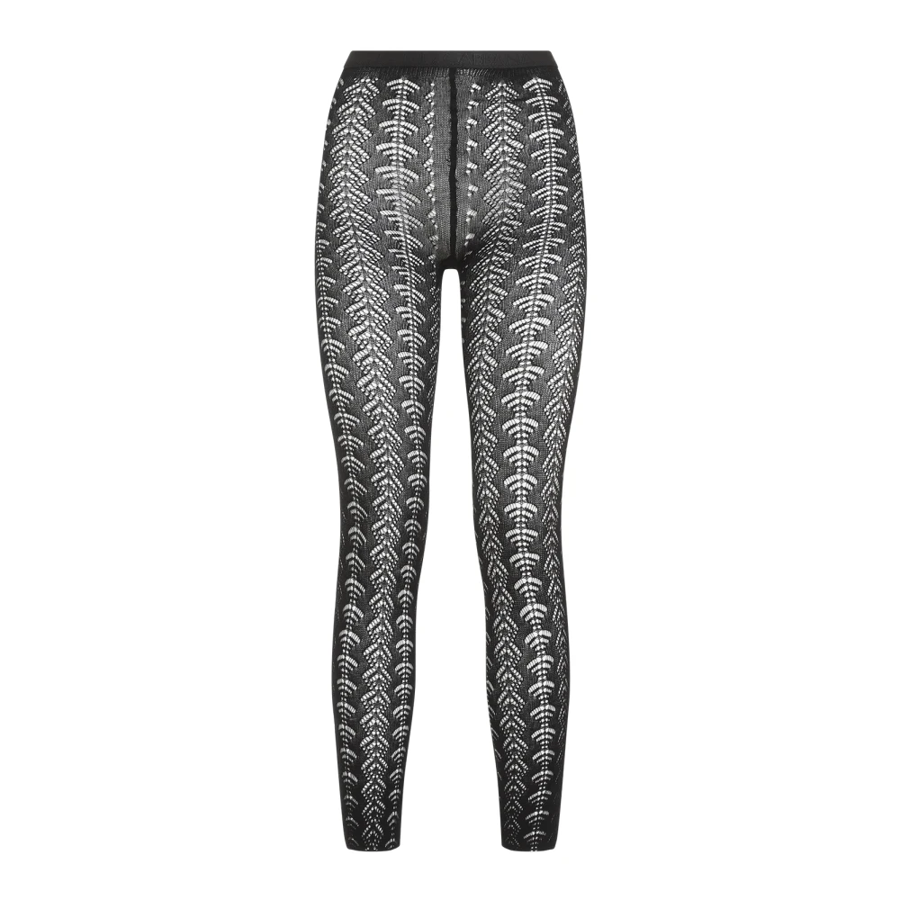 Dolce & Gabbana Zwarte Doorschijnende Panty Black Dames