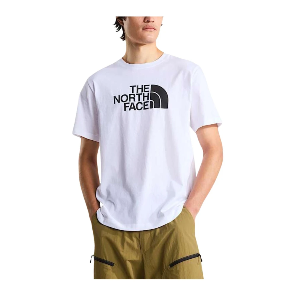 The North Face Men's White Tops, M, Printed Short Sleeve Round Neck T-Shirt