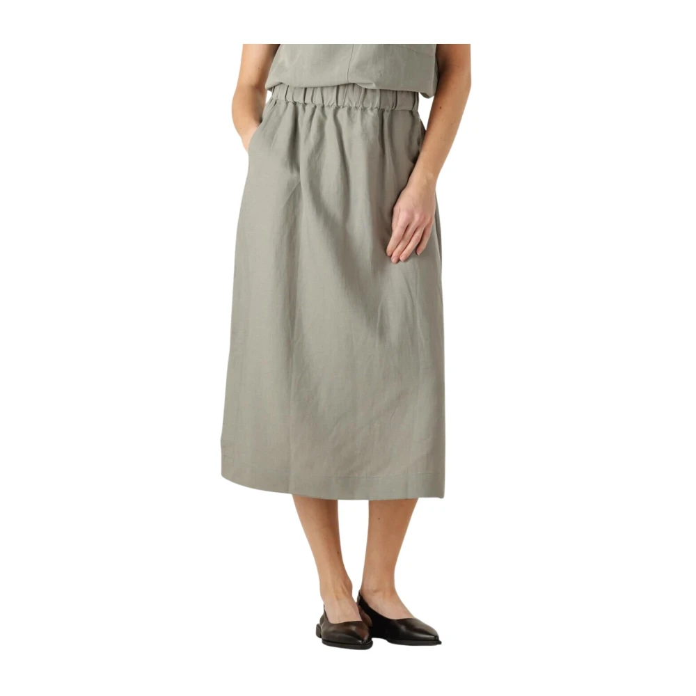 MOS MOSH Khaki Alexis Rok veelzijdig en elegant Gray Dames
