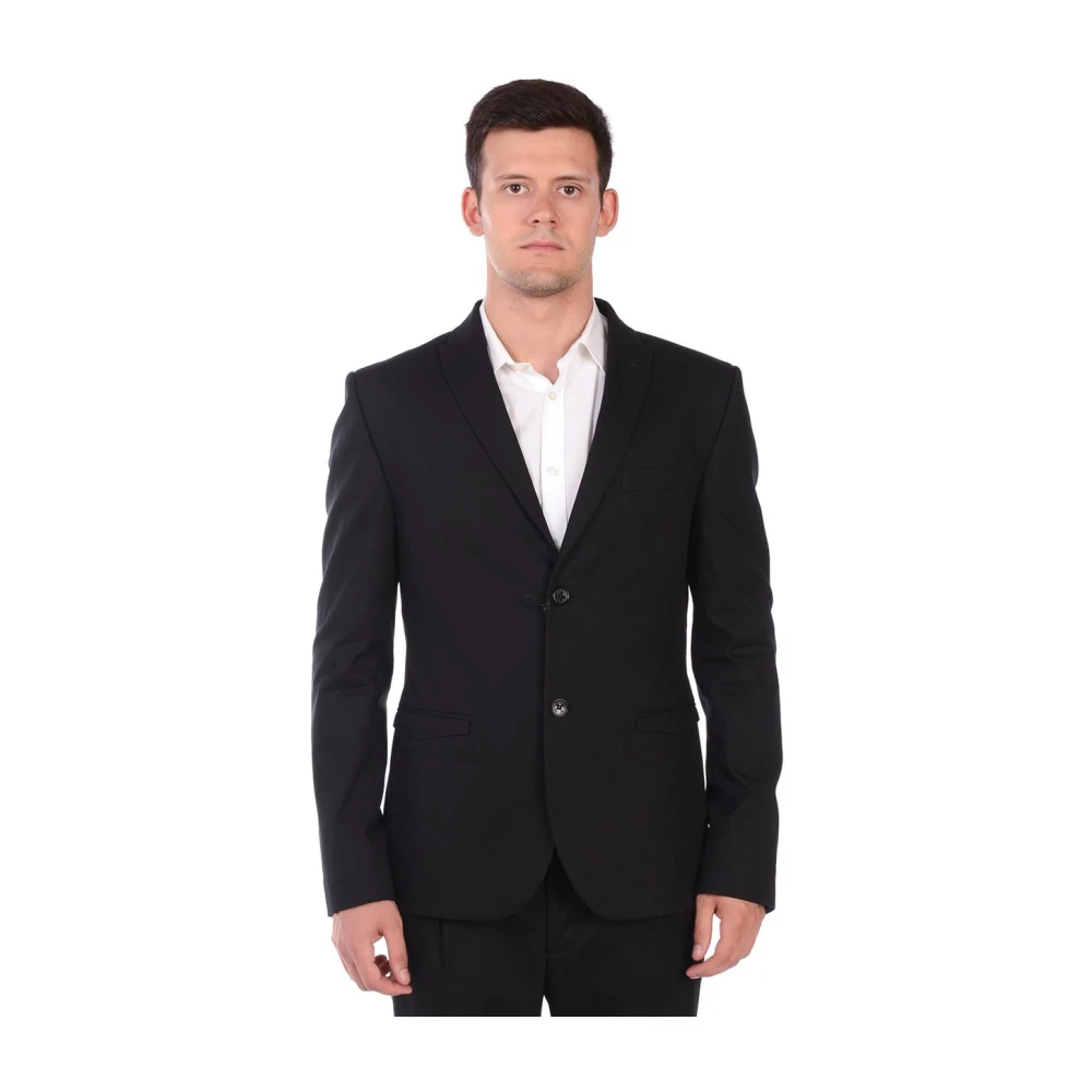 Daniele Alessandrini Black Blazers, Male, L, Ceiling Cat Jacket