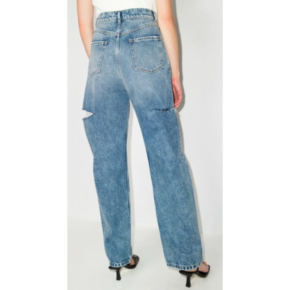 Maison Margiela Blauwe Denim 5-Pocket Broek Blue Dames