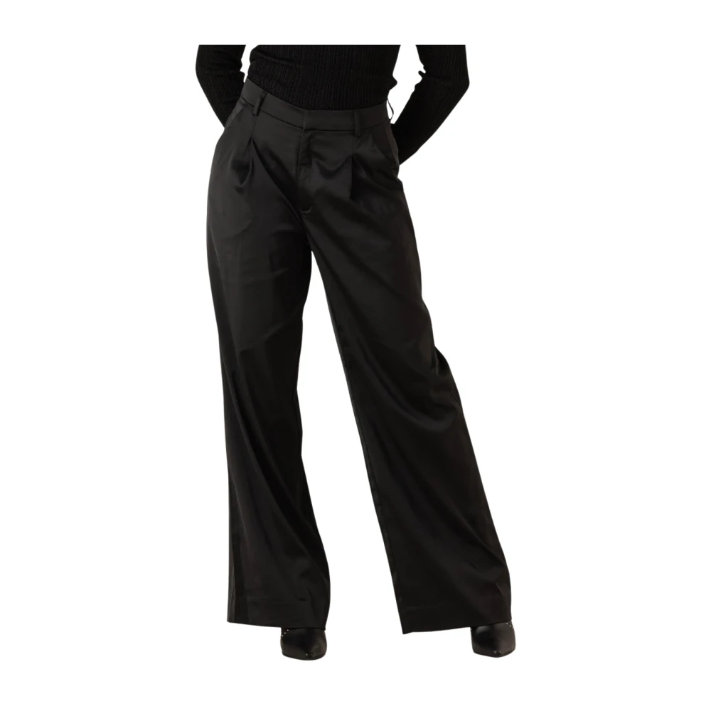 Gestuz Zwarte elegante broek voor vrouwen Black Dames