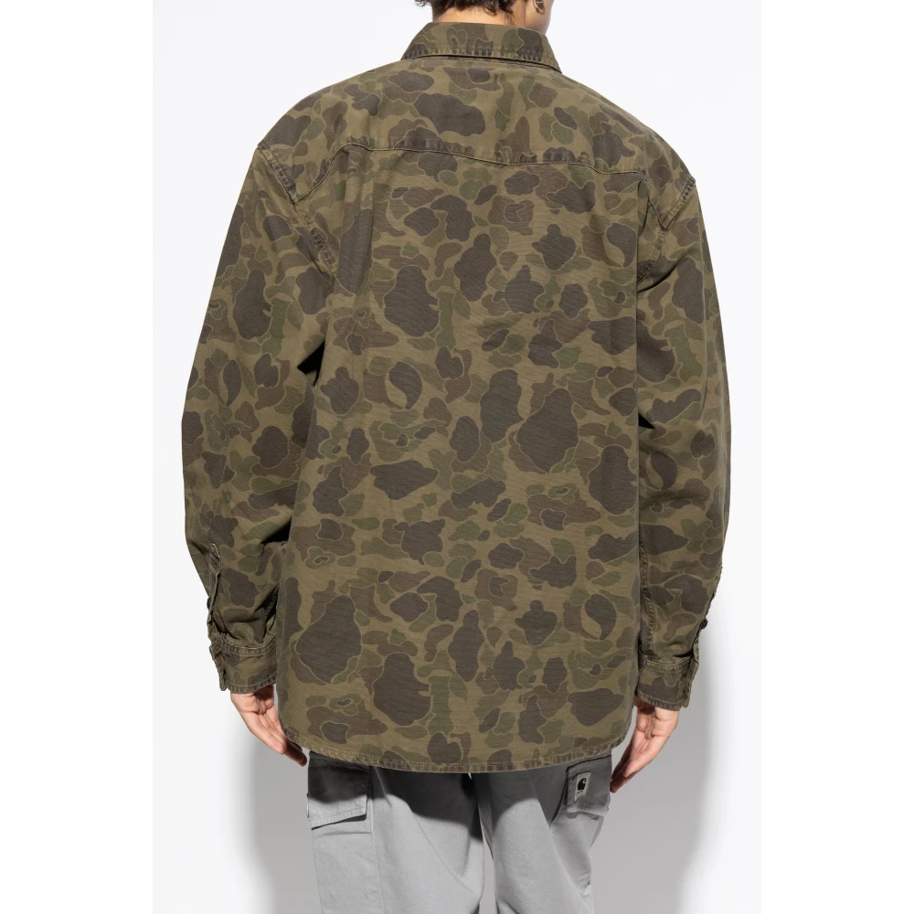 Carhartt WIP Shirt met moro patroon Green Unisex