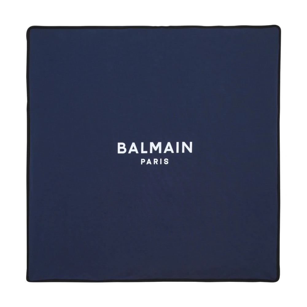 Balmain Babydeken met logo Blue Unisex