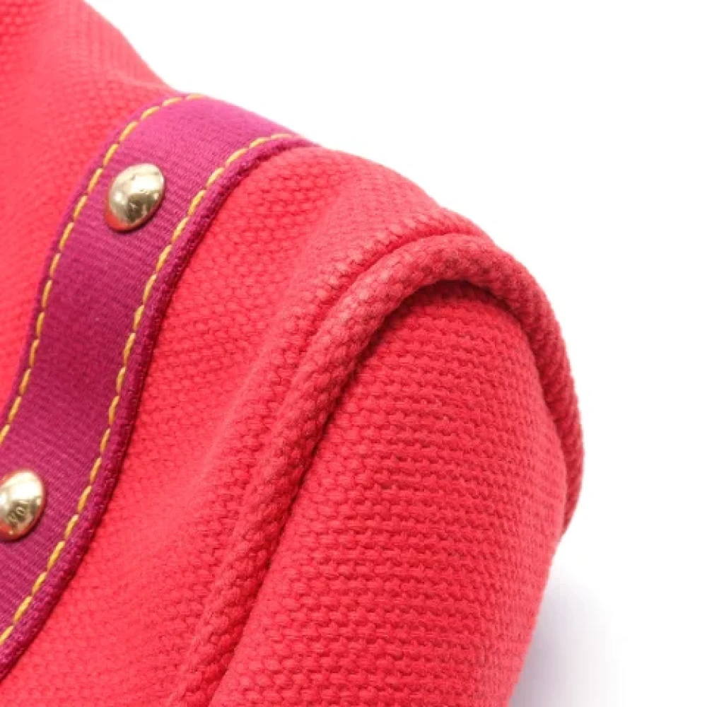 Louis Vuitton Vintage Pre-owned Canvas shoulder-bags Red Dames