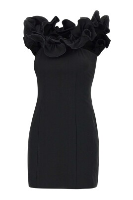 black-ruffle-dress-with-open-shoulders