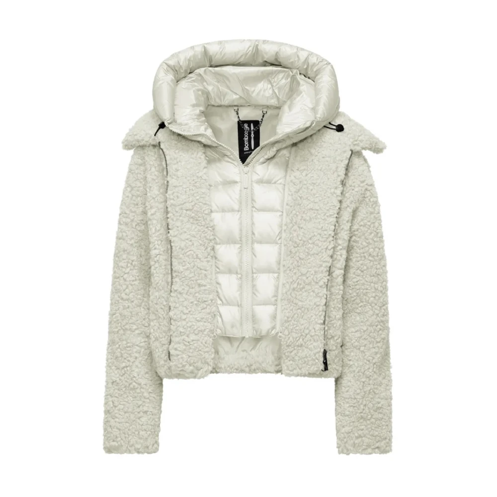 BomBoogie Crème Sherpa Fleece Jas Beige Dames