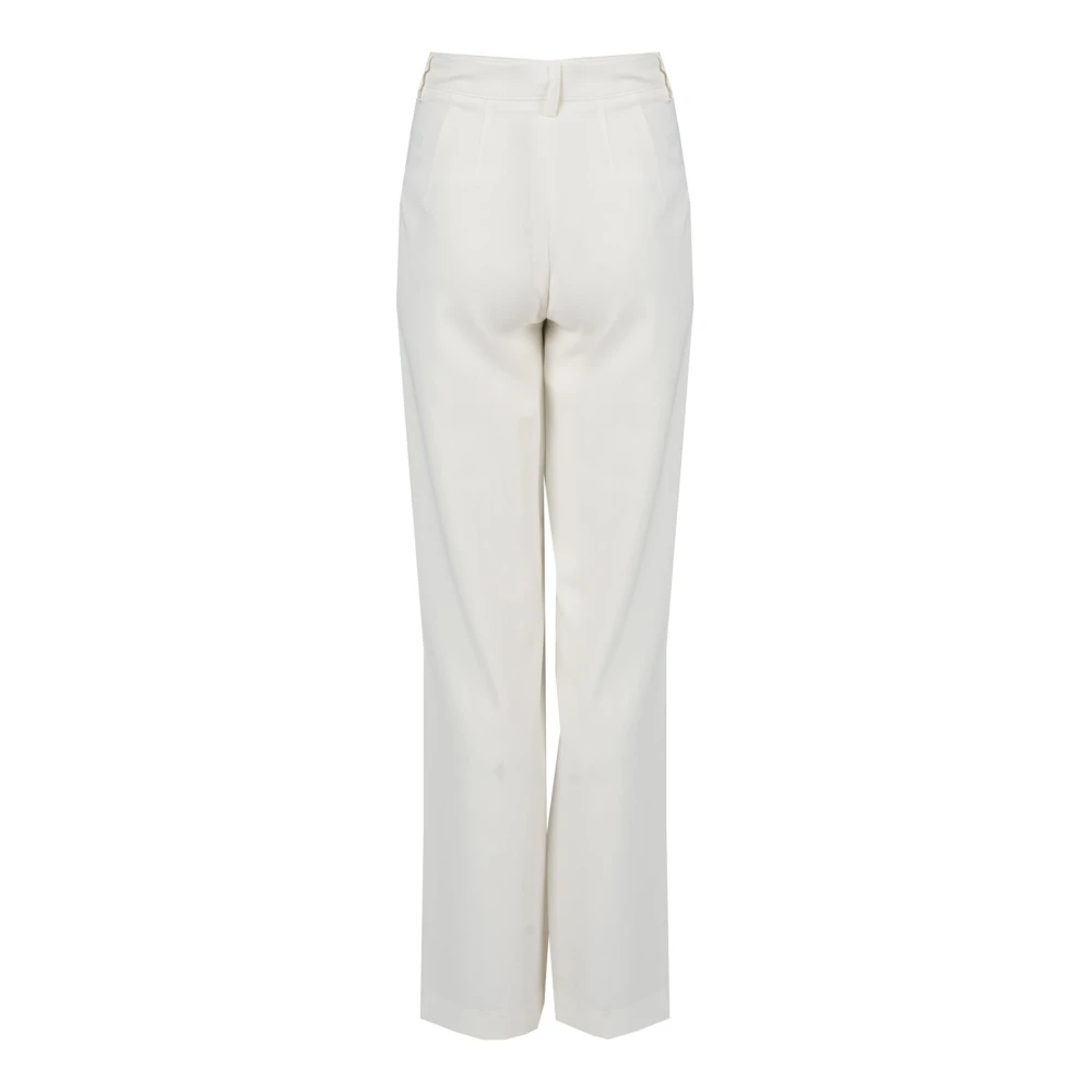 Liu Jo Elegante Hoge Taille Broek Beige Dames