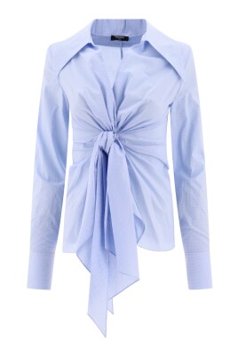 gingham-tie-shirt-100-cotton