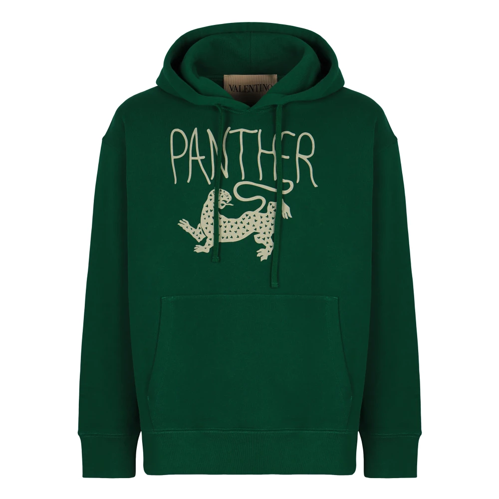 Valentino Garavani Men's Green Hooded Sweatshirt - Hoodies - S - Sweatshirts & Hoodies