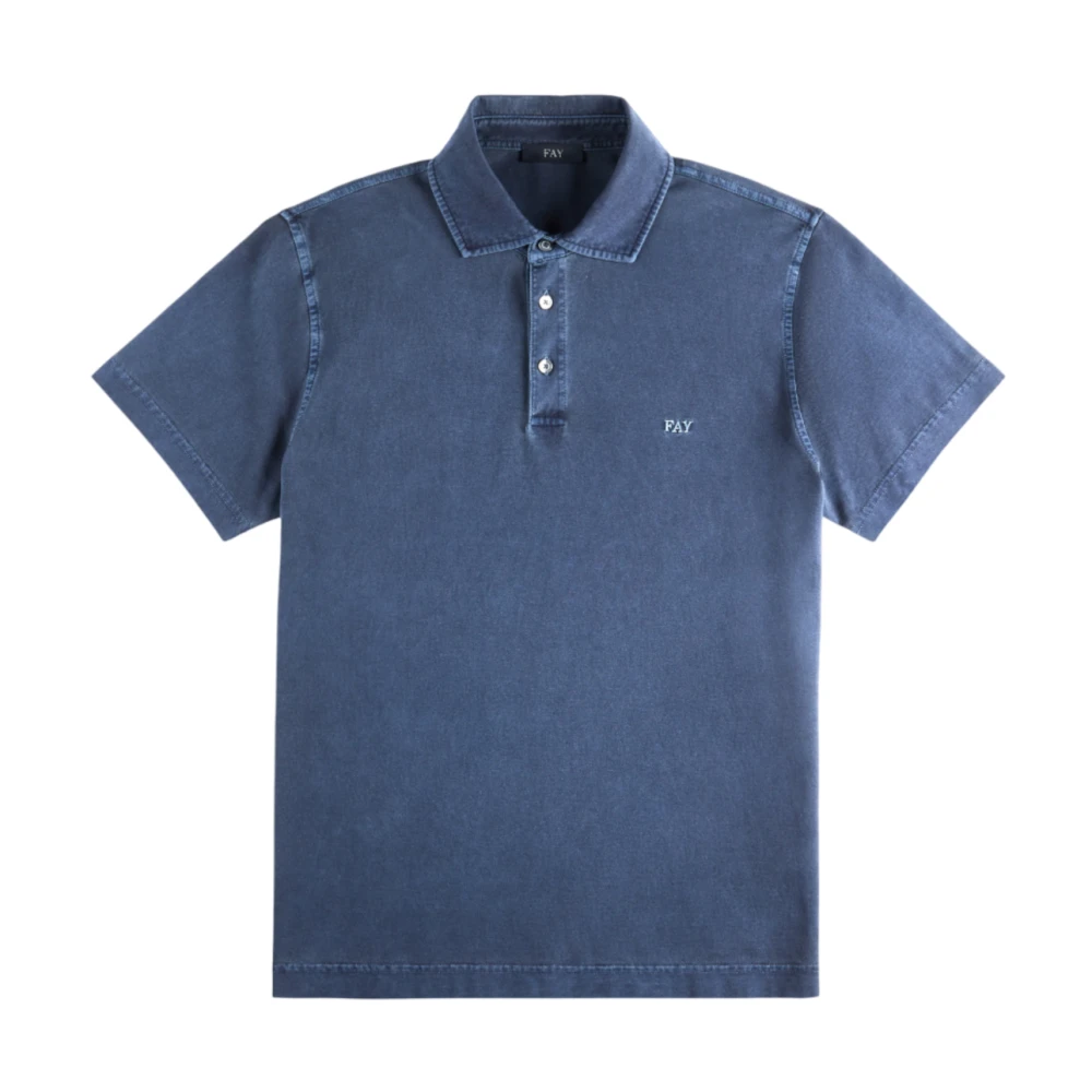 Fay - Tops > Polo Shirts - Blue - Fay - Modalova