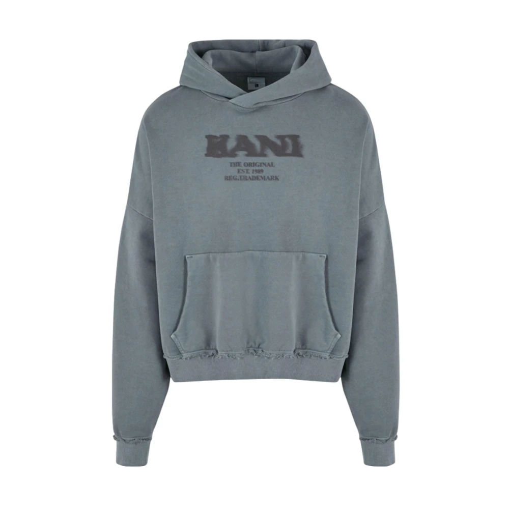 Karl Kani Retro Sprayed Os Hoodie Grijs Katoen Gray Heren