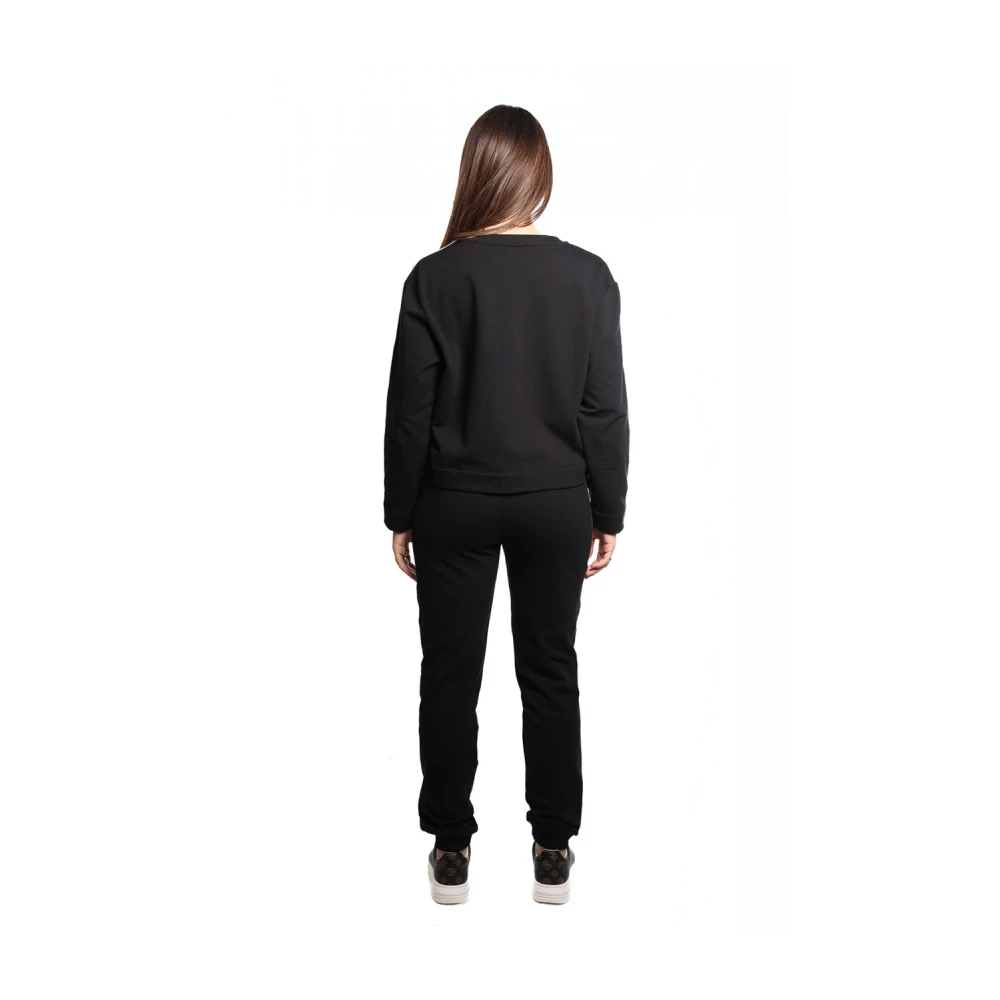 Moschino Zwarte Katoenmix Sweatshirt V6A1794 4424 Black Dames