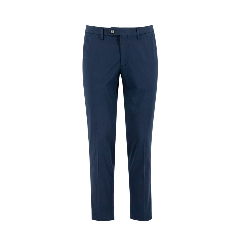 Michael Coal Slim Fit Katoenen Broek Blue Heren