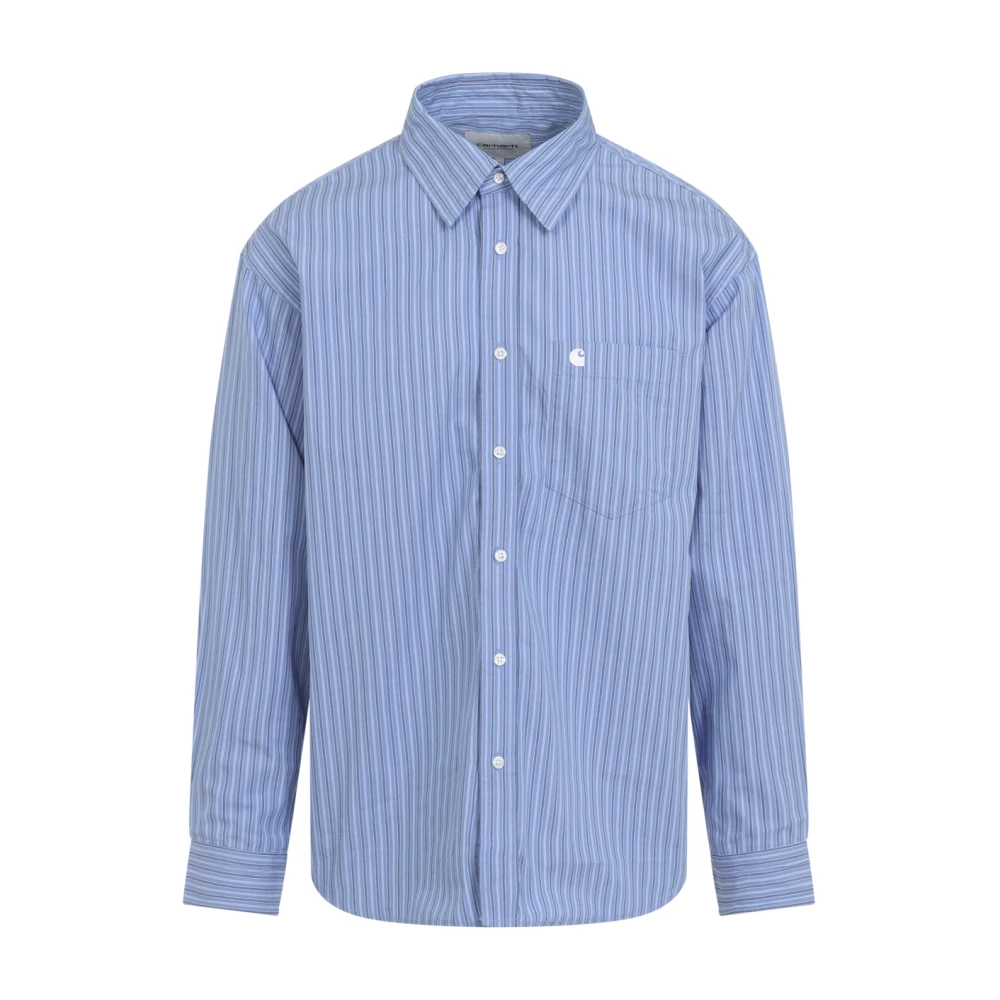 Carhartt Wip Men's Blue Casual Shirts, M, Keene Shirt