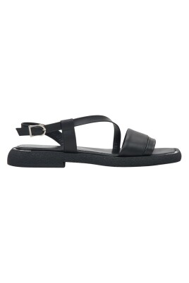 black-leather-flat-sandals