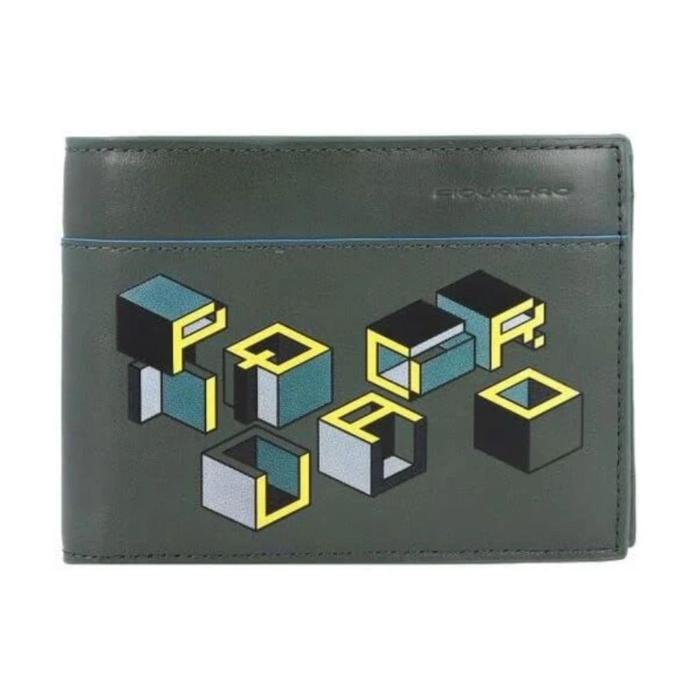 Piquadro Donna Grigio Portafoglio Unisex Blue Square Revamp