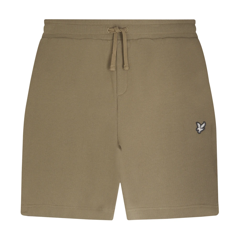 Lyle & Scott Handige Sweatshorts voor Mannen Brown Heren