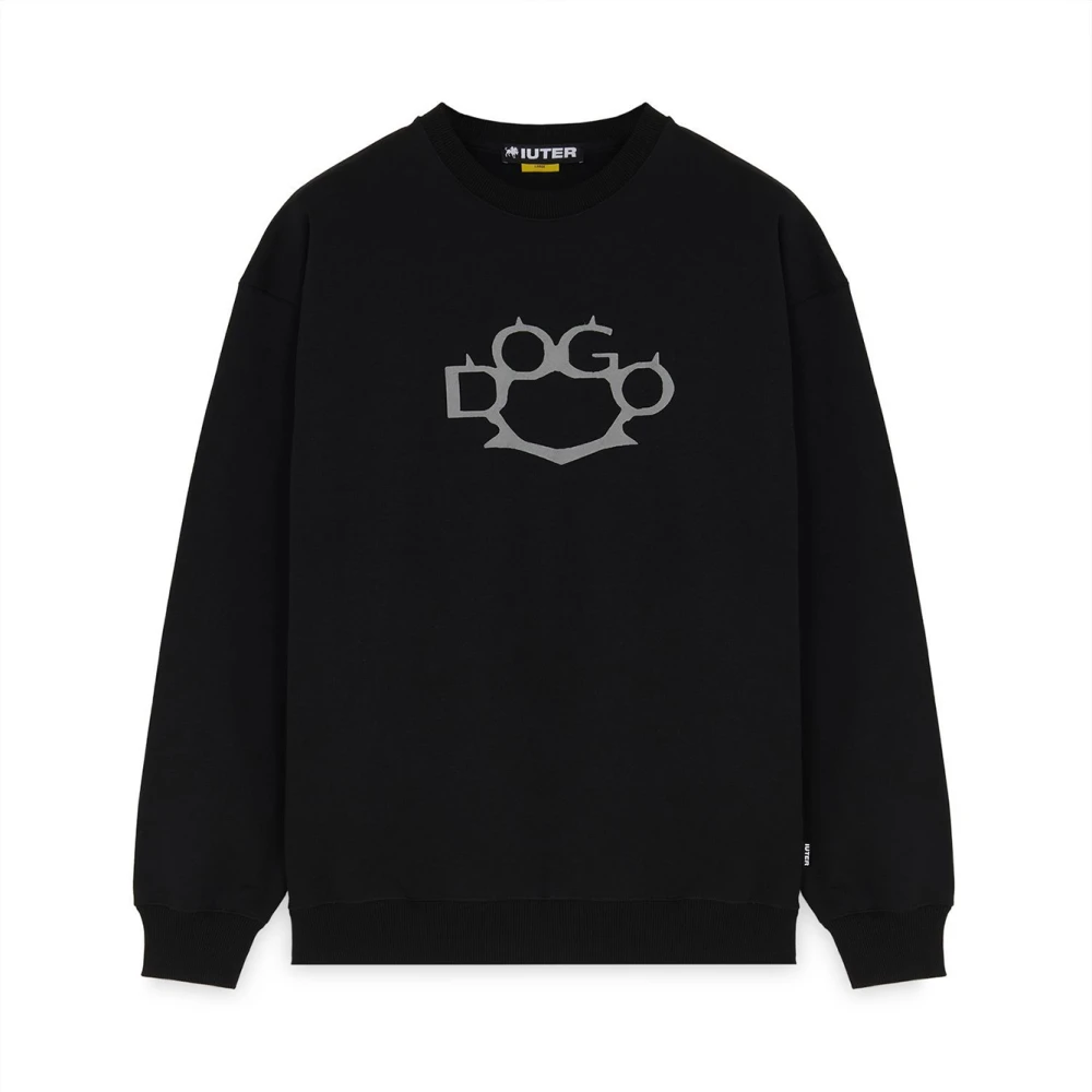 Iuter Katoenen knitwear en sweatshirts Black Heren