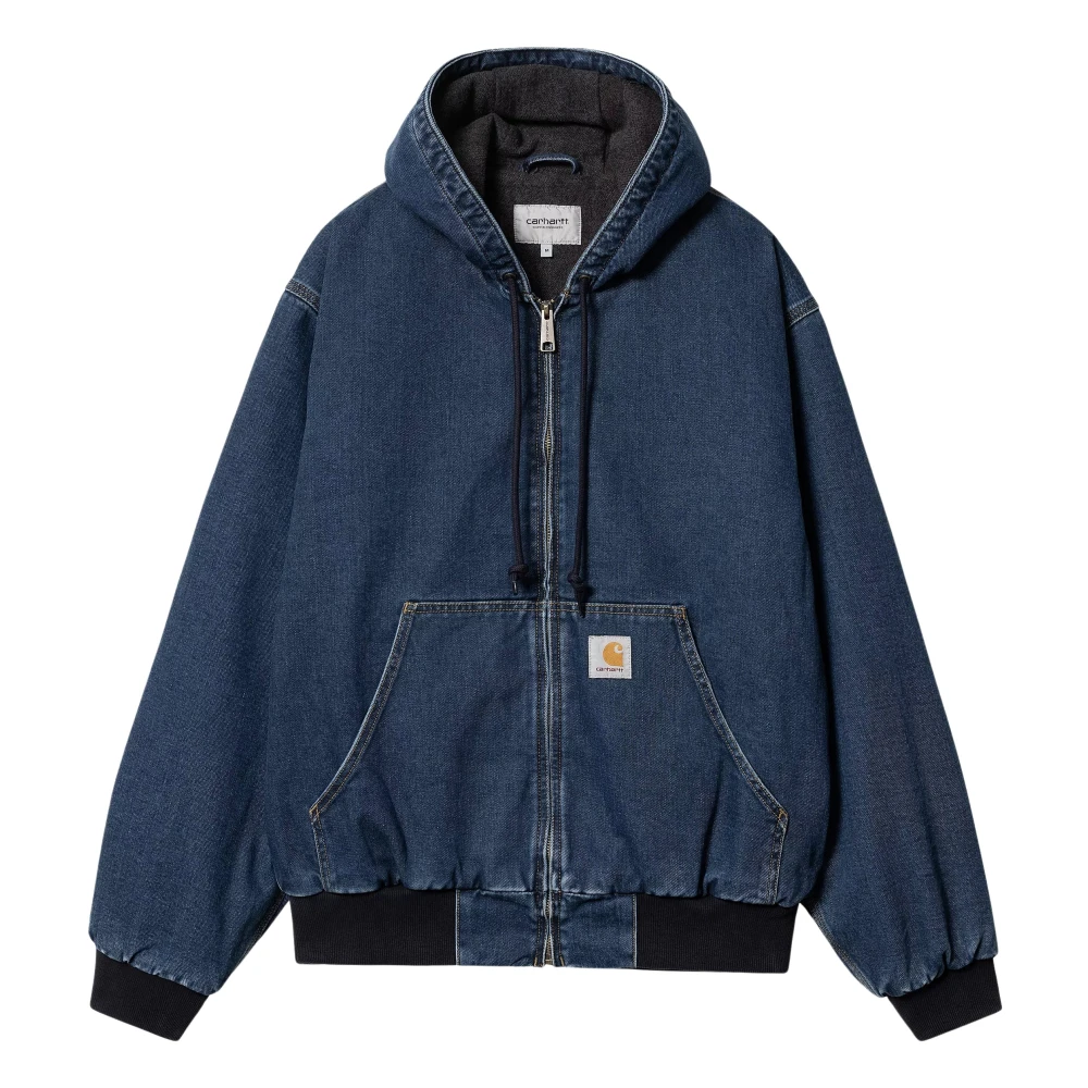 Carhartt WIP Originele Loose Fit Denim Jack Blauw Blue Heren