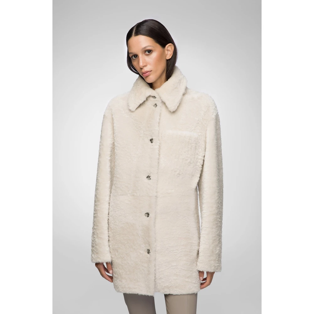 VSP Yuki Crème Shearling Jas Beige Dames
