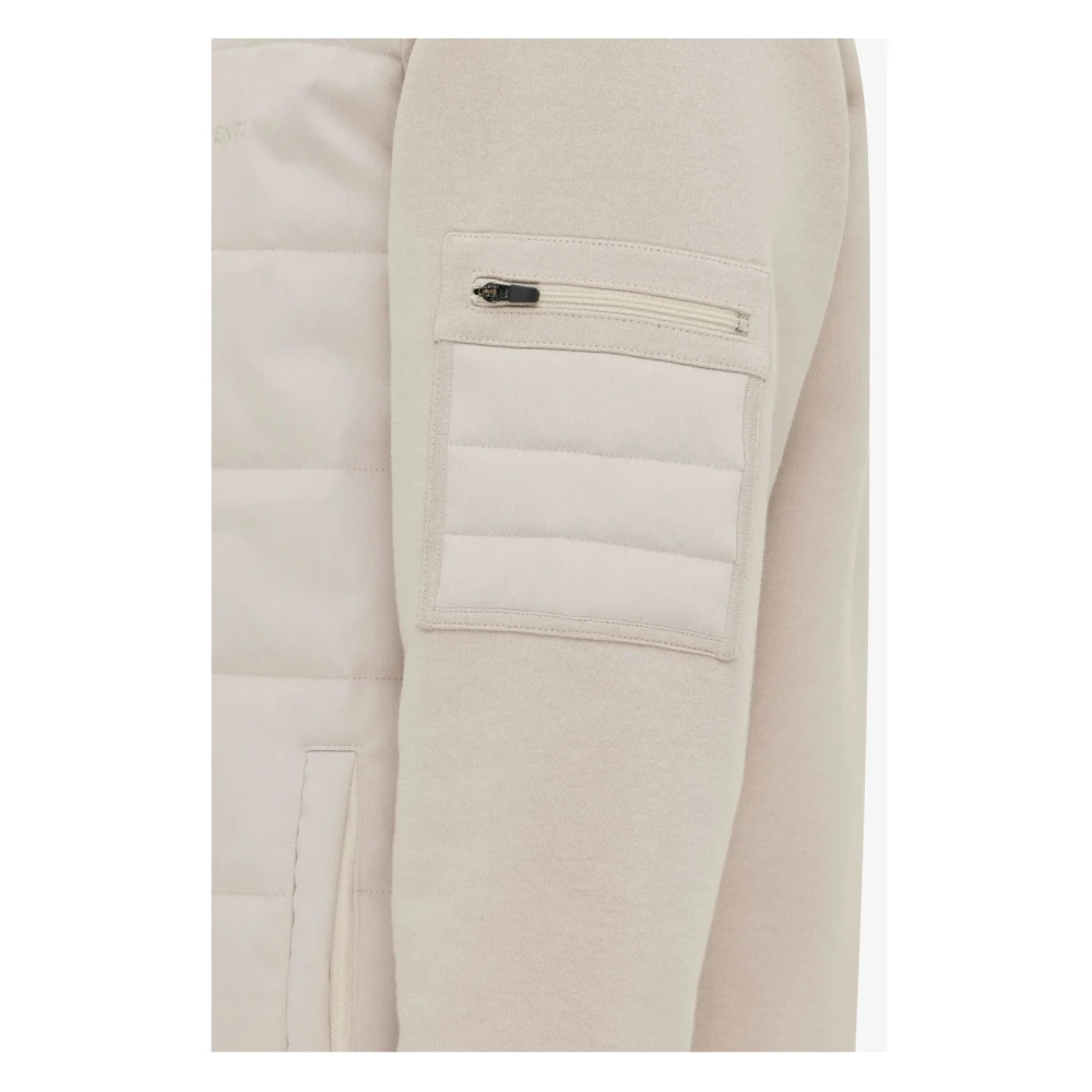 Genti Hooded Cardigan Beige Jas Beige Heren