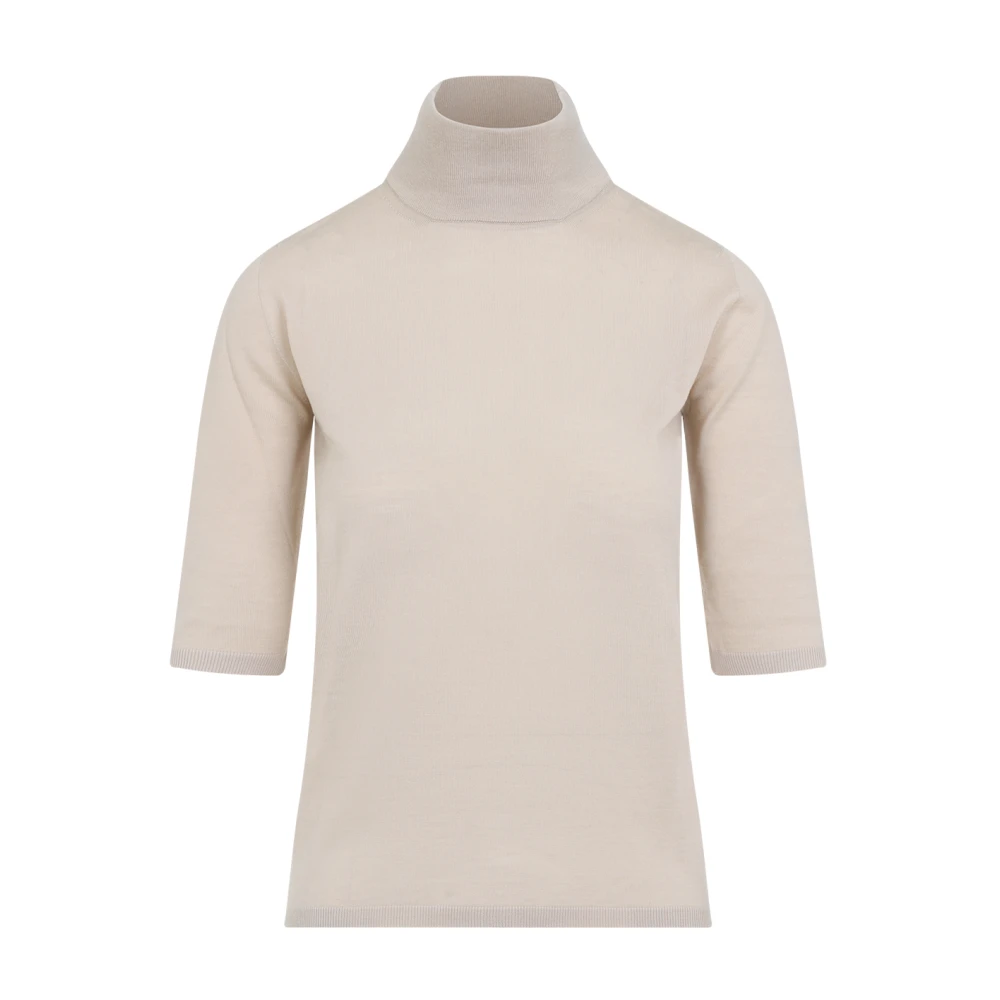 Max Mara Beige Cecina Light Turtleneck - Female - Turtlenecks - M - Knitwear