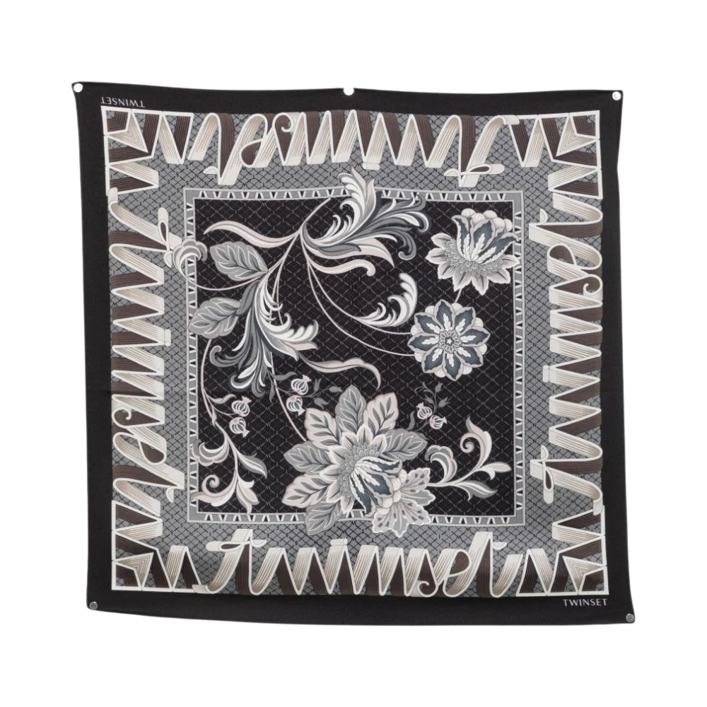 Twinset Donna Nero - Silky Scarves - Accessories - One Size