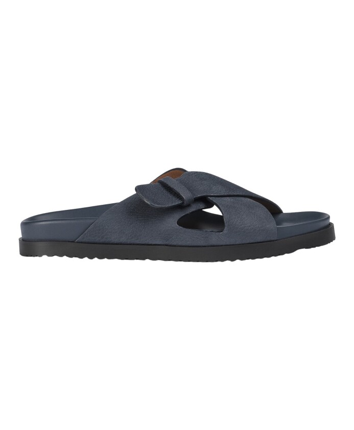 sandale-a-double-bride-en-daim-pour-homme-bleu
