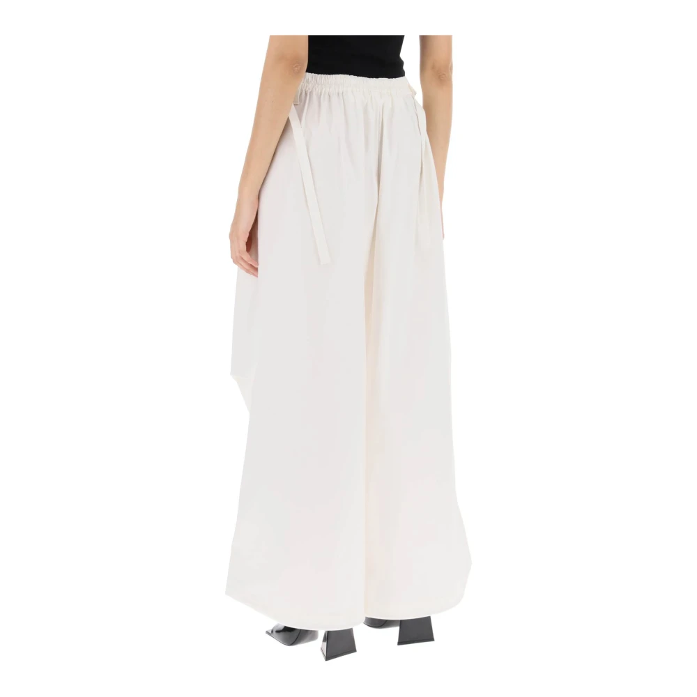 Dion Lee Wide Trousers White Dames
