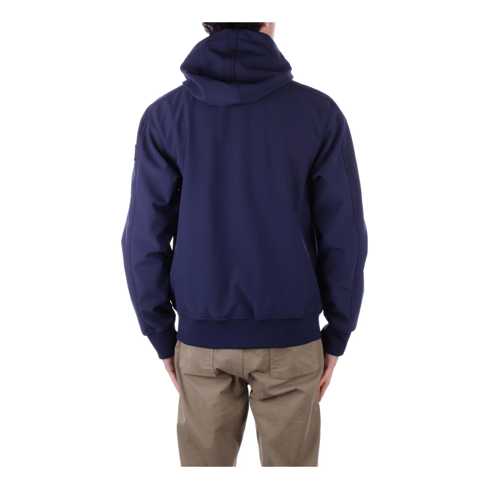 add Blauwe hoodie met ritssluiting zakken Blue Heren