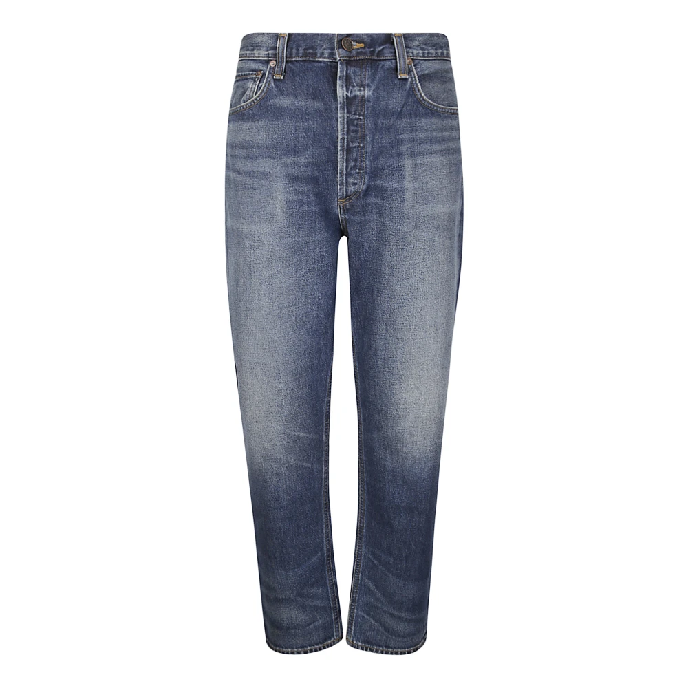 Agolde Straight Leg Five Pocket Jeans Blue, Herr