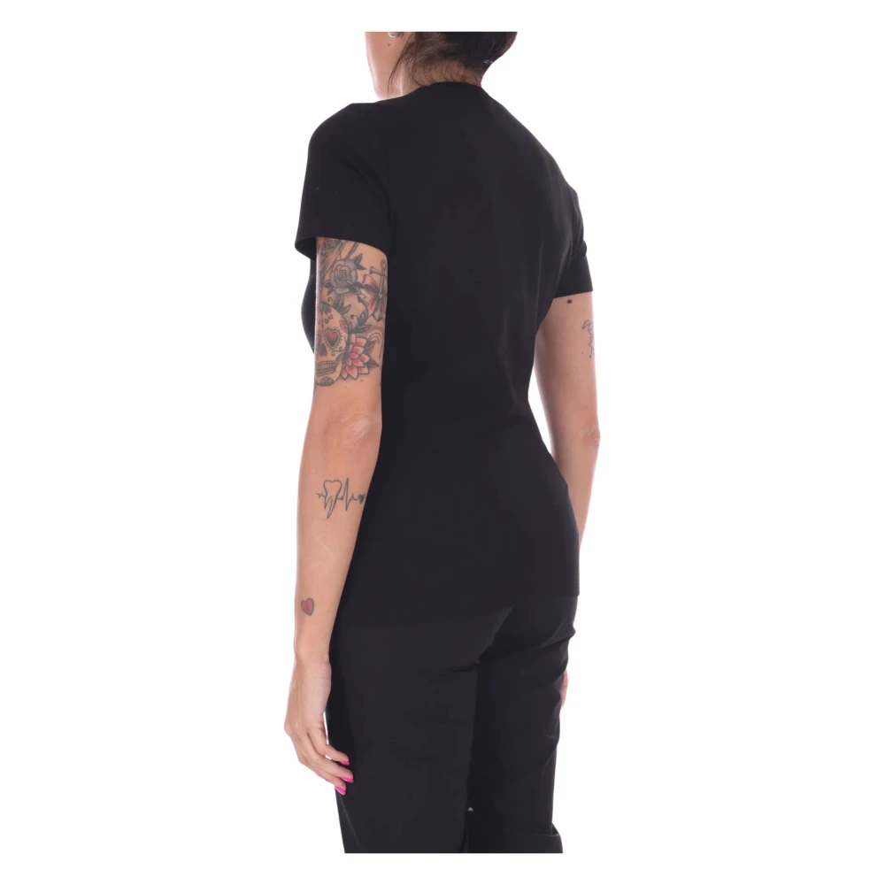 Liu Jo Bloemenprint T-shirt met korte mouwen Black Dames