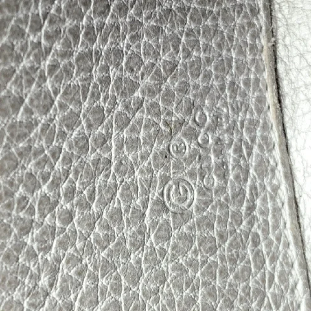 Gucci Vintage Pre-owned Leather wallets Gray Dames