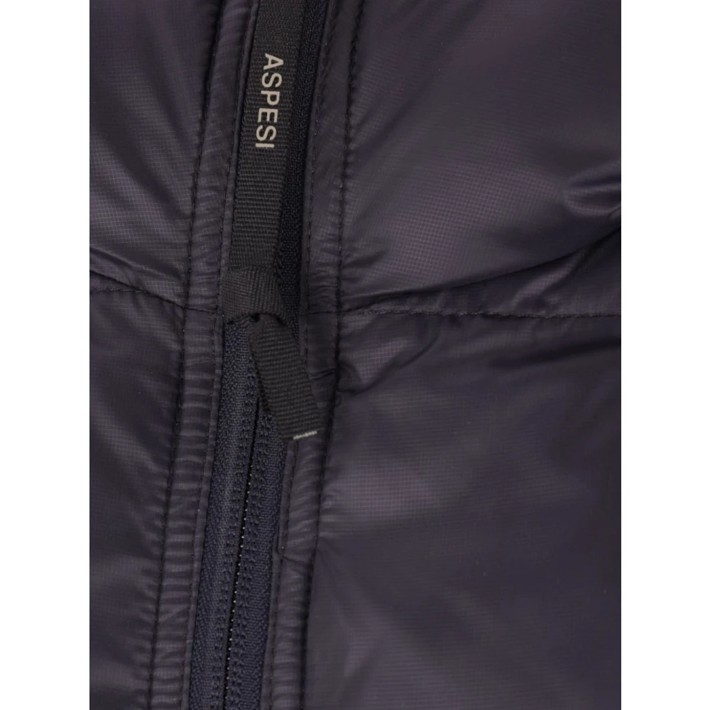 Aspesi Blauwe Ripstop Hoodiejas Blue Heren