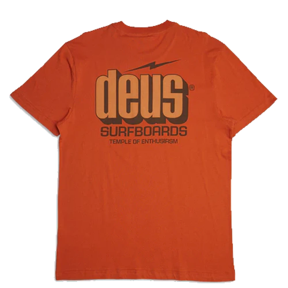 Deus Ex Machina Bolter Tee Grijs Street Style Shirt Orange Heren