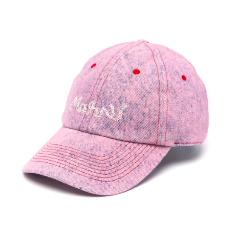 Marni Gewassen Roze Hoed voor Vrouwen Pink Heren