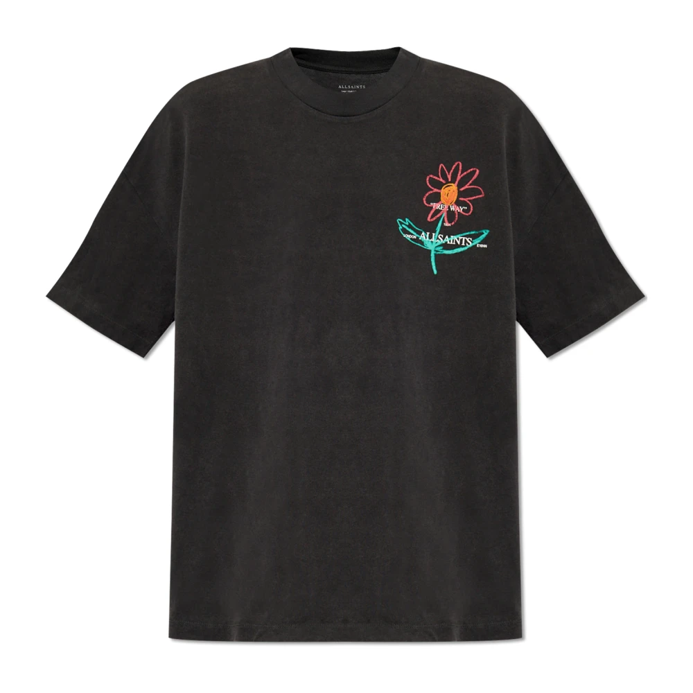 AllSaints Crayo T-shirt Black Heren